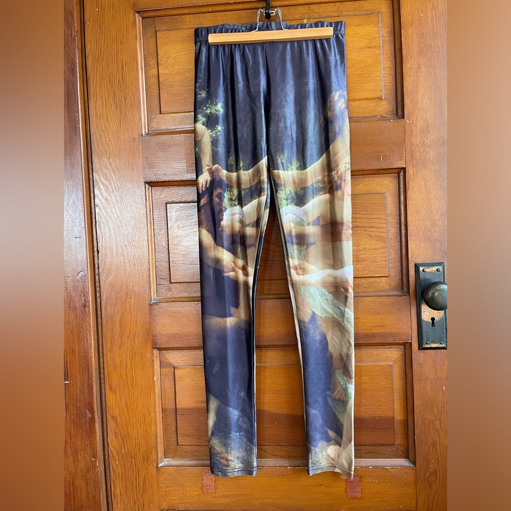Renaissance painting art print art leggings